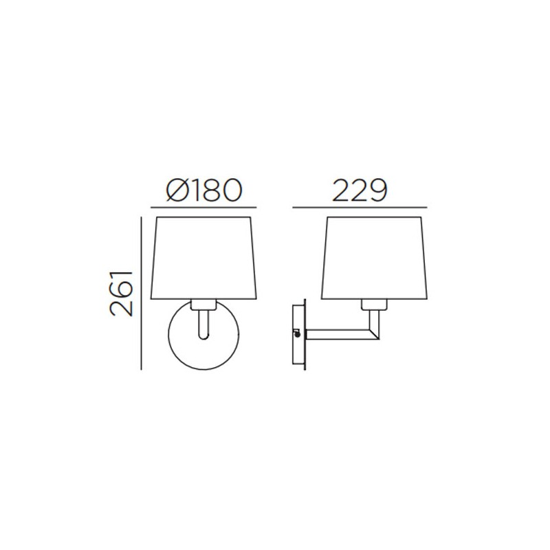Applique Romi Laiton Patiné Abat Jour Crème