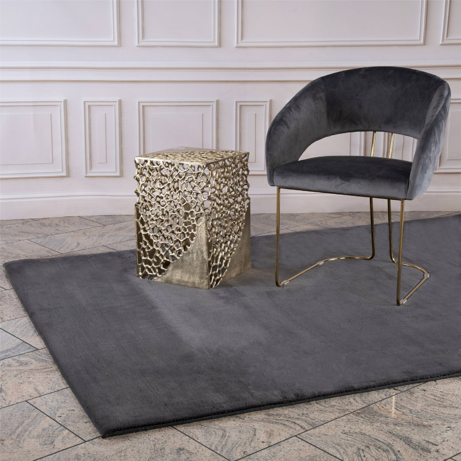 Tapis rectangulaire en polyester poils courts