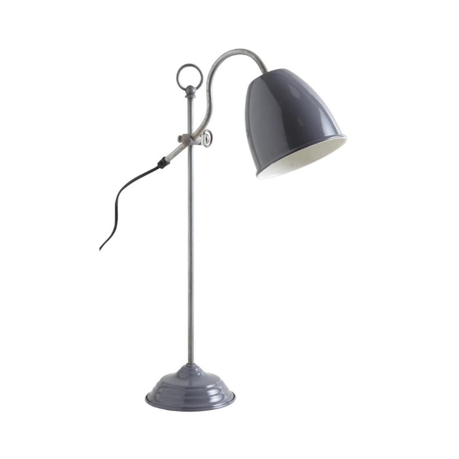 Lampe de bureau en métal laqué Bleu