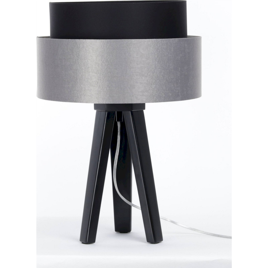 Lampe à poser en tissu rond Duo ellegant