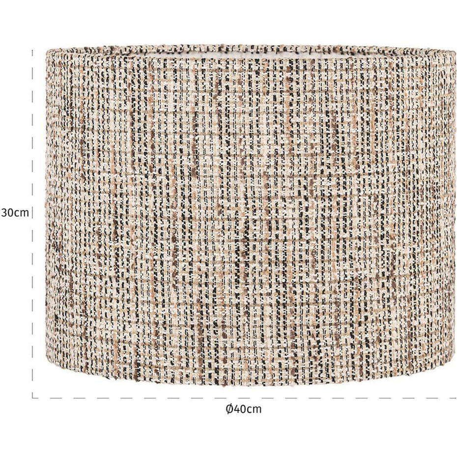Abat-jour rond tissé en polyester