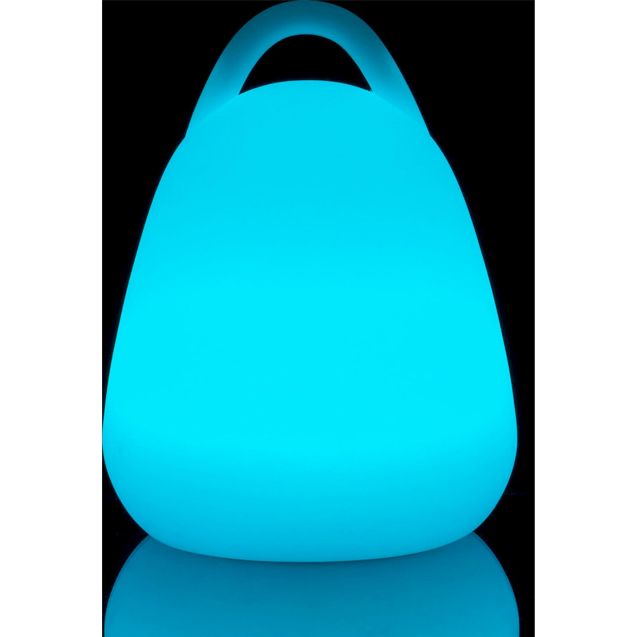 Lampe de table LED en plastique avec anse pour extérieur