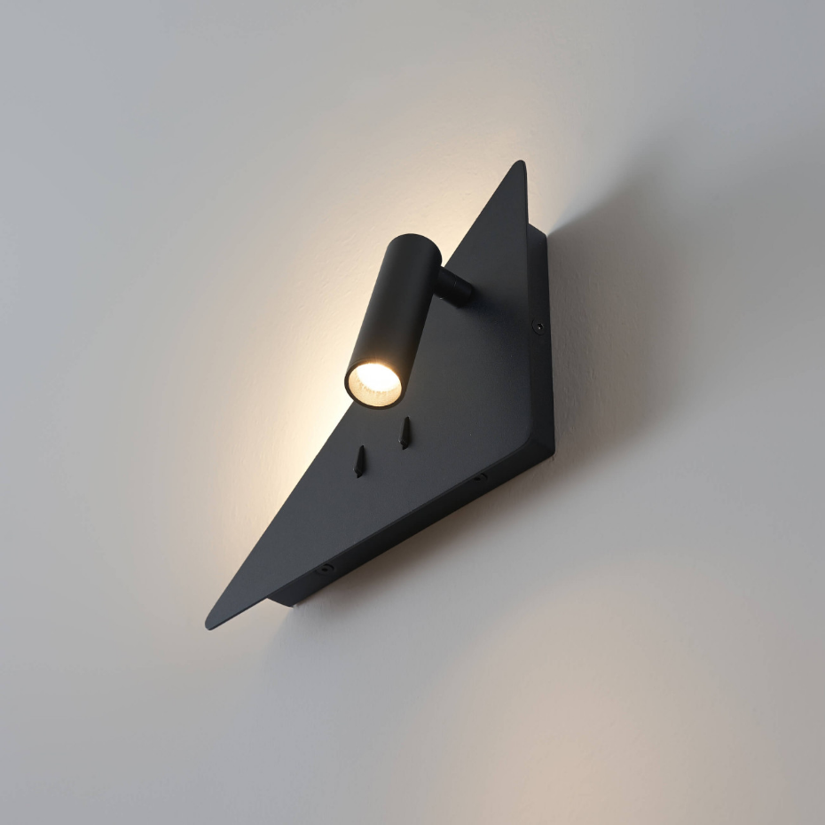 Applique triangle liseuse droite LED - ELARIS