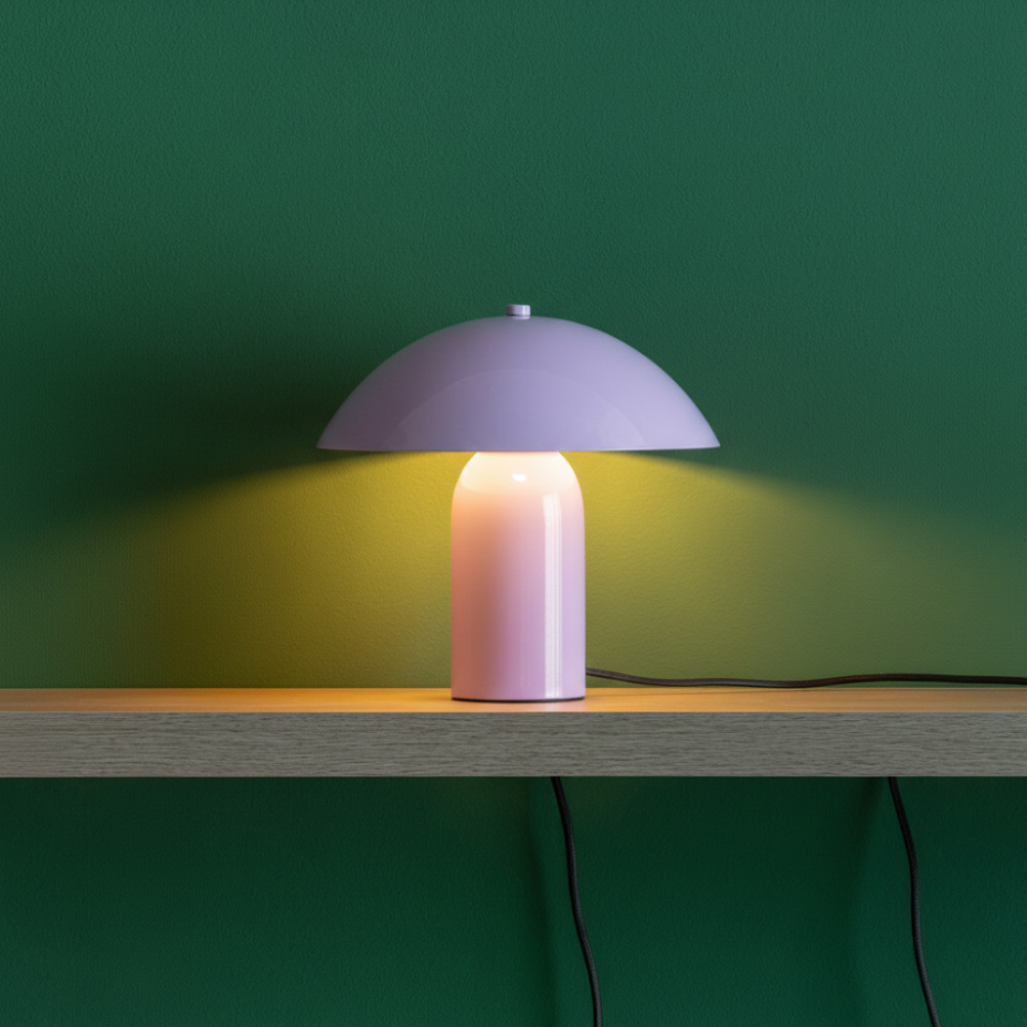 Lampe à poser champignon en métal- ASTUTO
