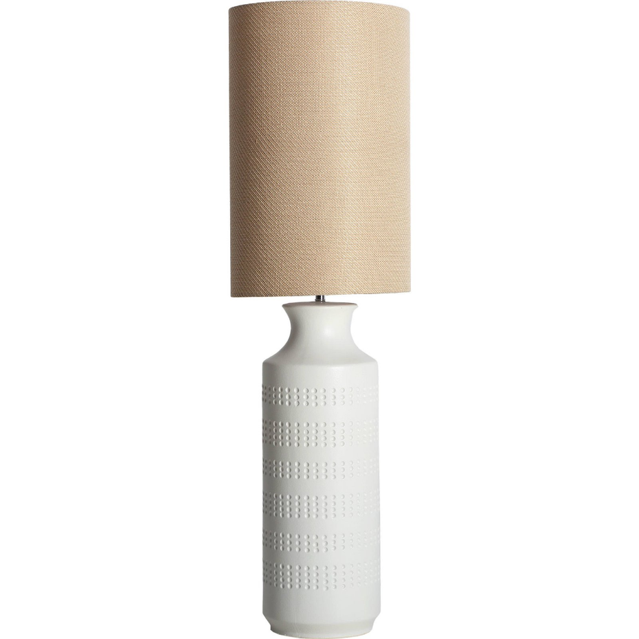 Lampadaire contemporain en céramique et polyester