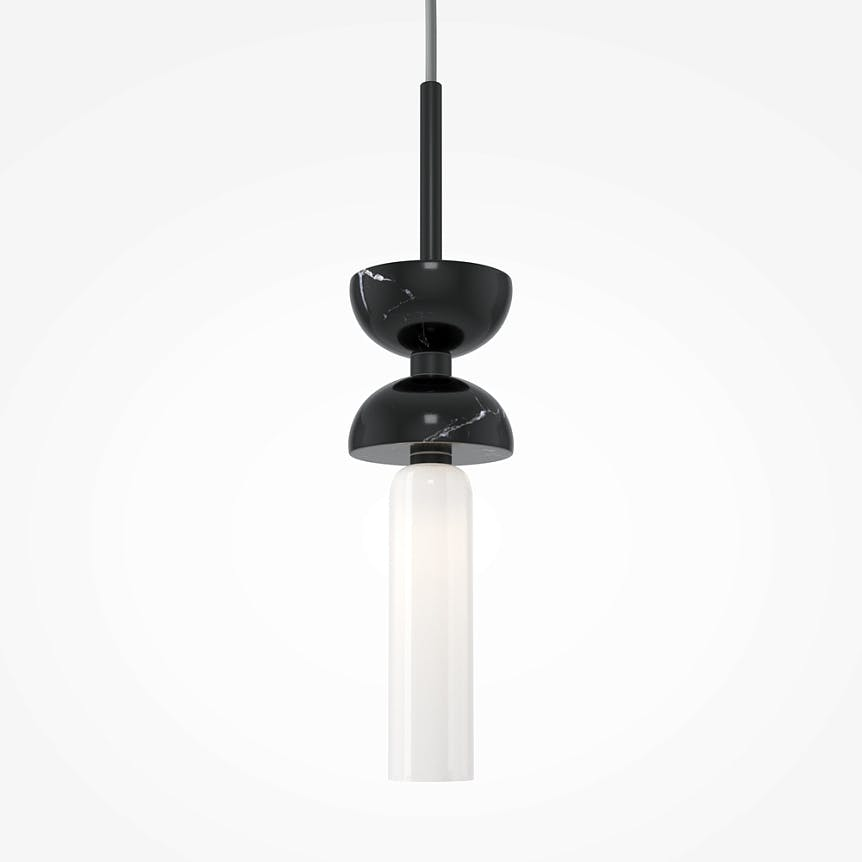 Suspension design métal et marbre ENID