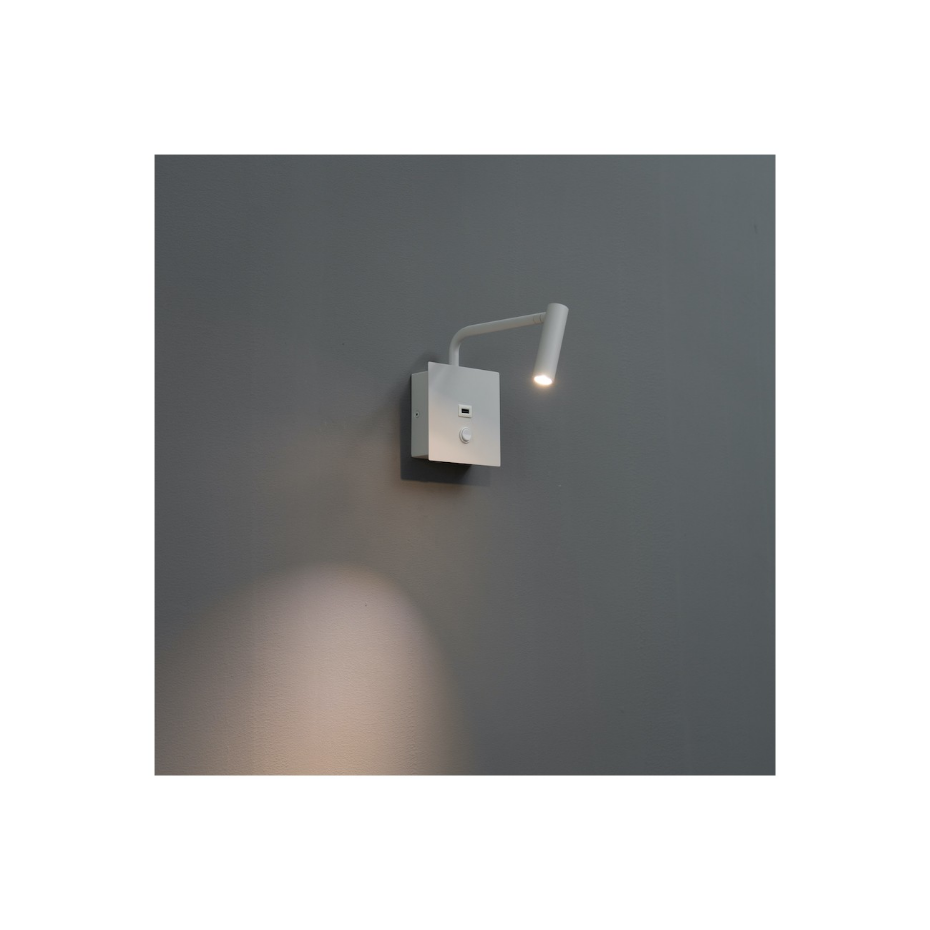 Liseuse murale LED USB intégrée - MIAMI