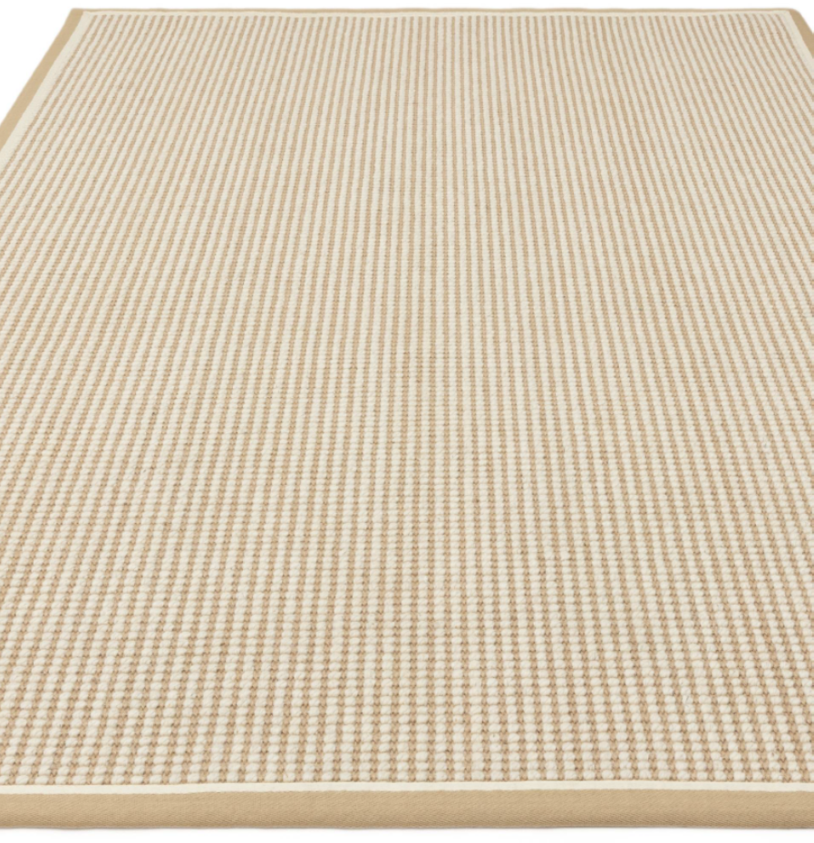 Tapis de salon moderne laine et jute ROKA