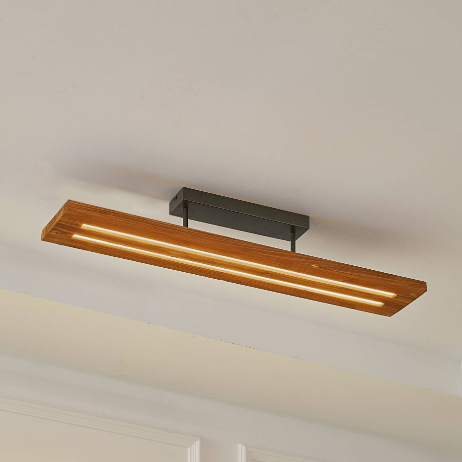 Plafonnier en bois traditionnelLED, Nesaja