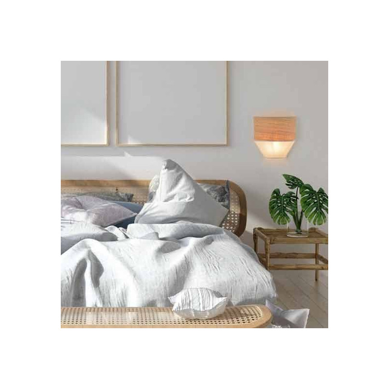 Applique Minorca Blanc Raphia Coton Blanc