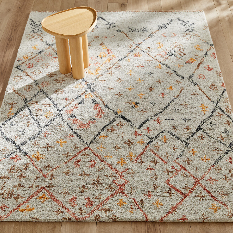 Tapis épais en laine, tufté main, Ashwin