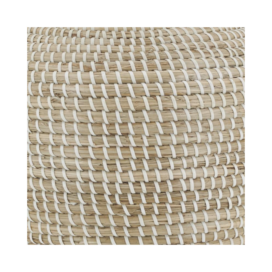 Lampe en jonc et coton Amphore