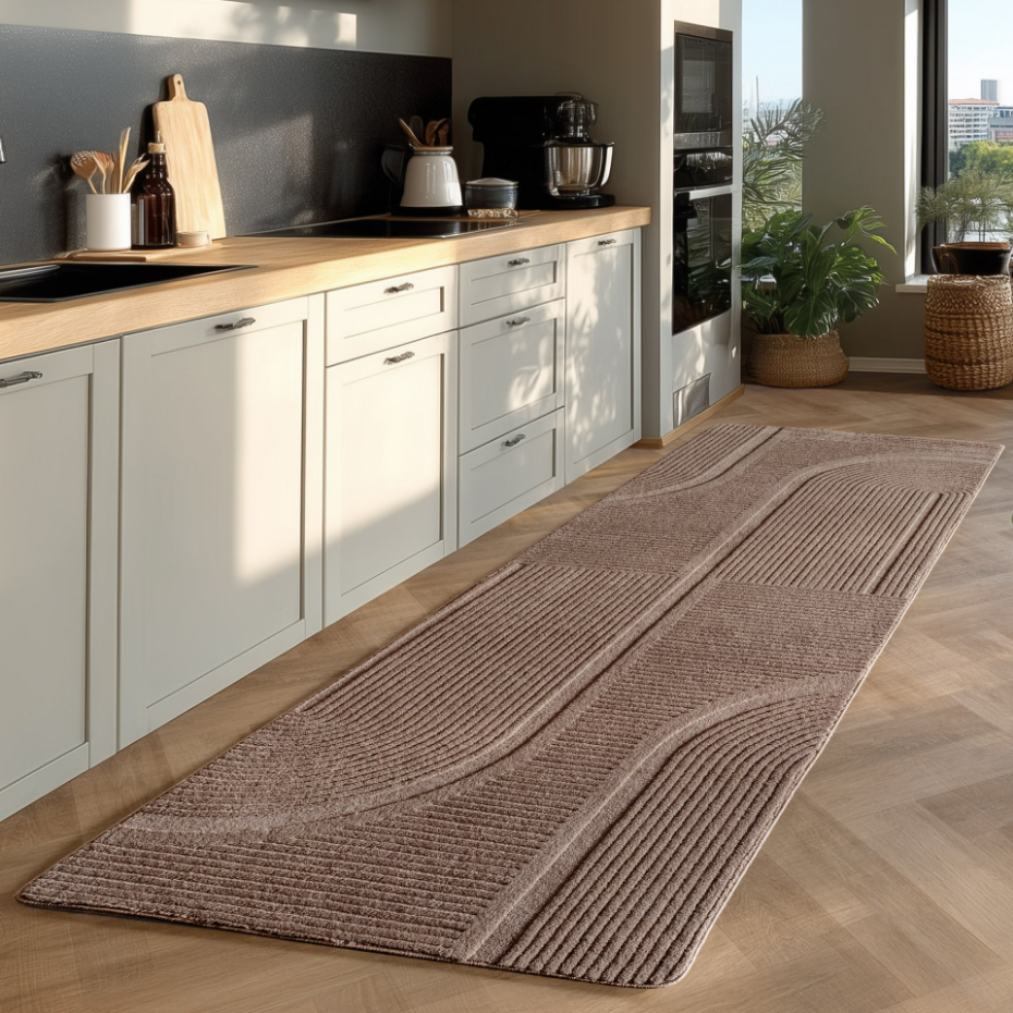 Tapis relief demi arc LENNY