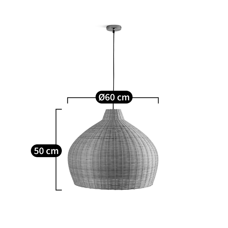 Suspension en bambou tressé Ø60 cm, Vani