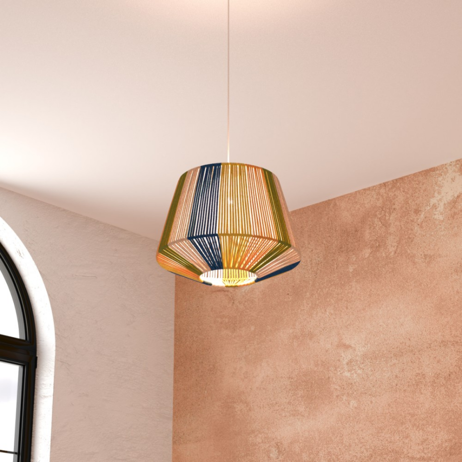 Suspension Corde Multicolore Diam 29