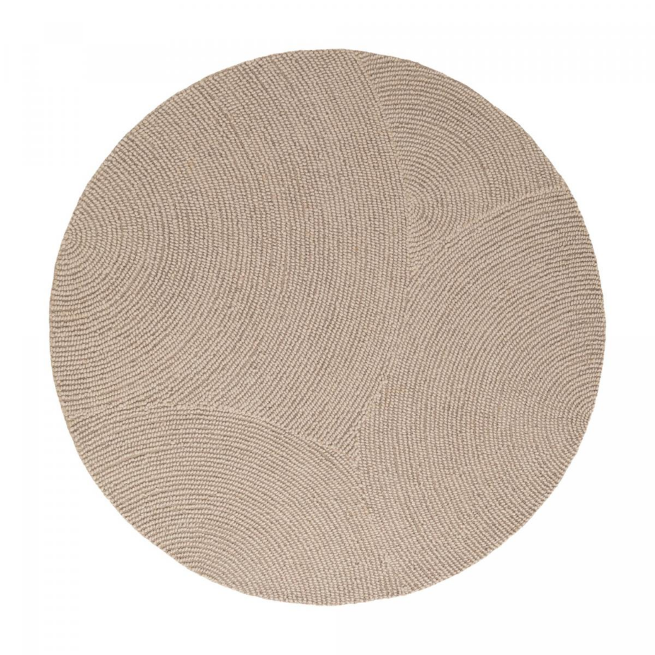 Tapis rond ELENI Faux uni