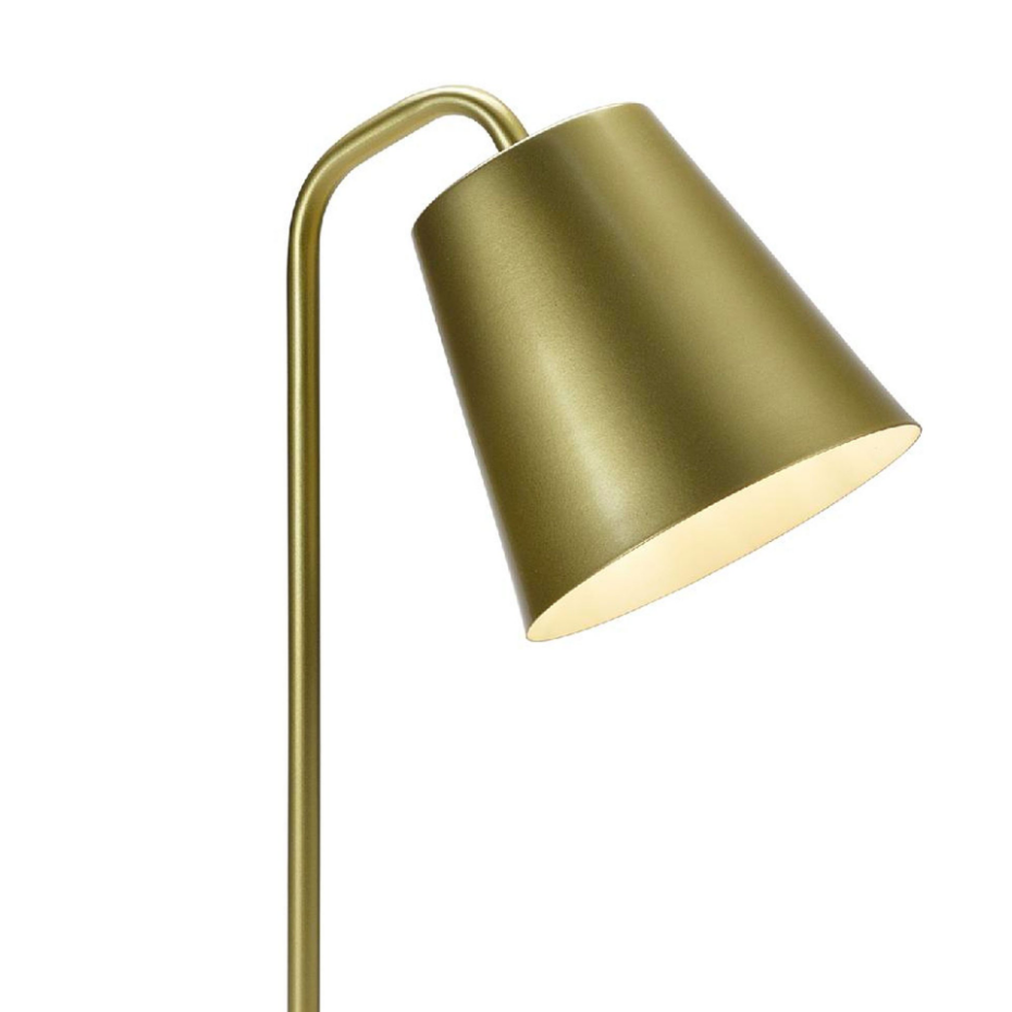 Lampe à Poser Courbée  Laiton Doré