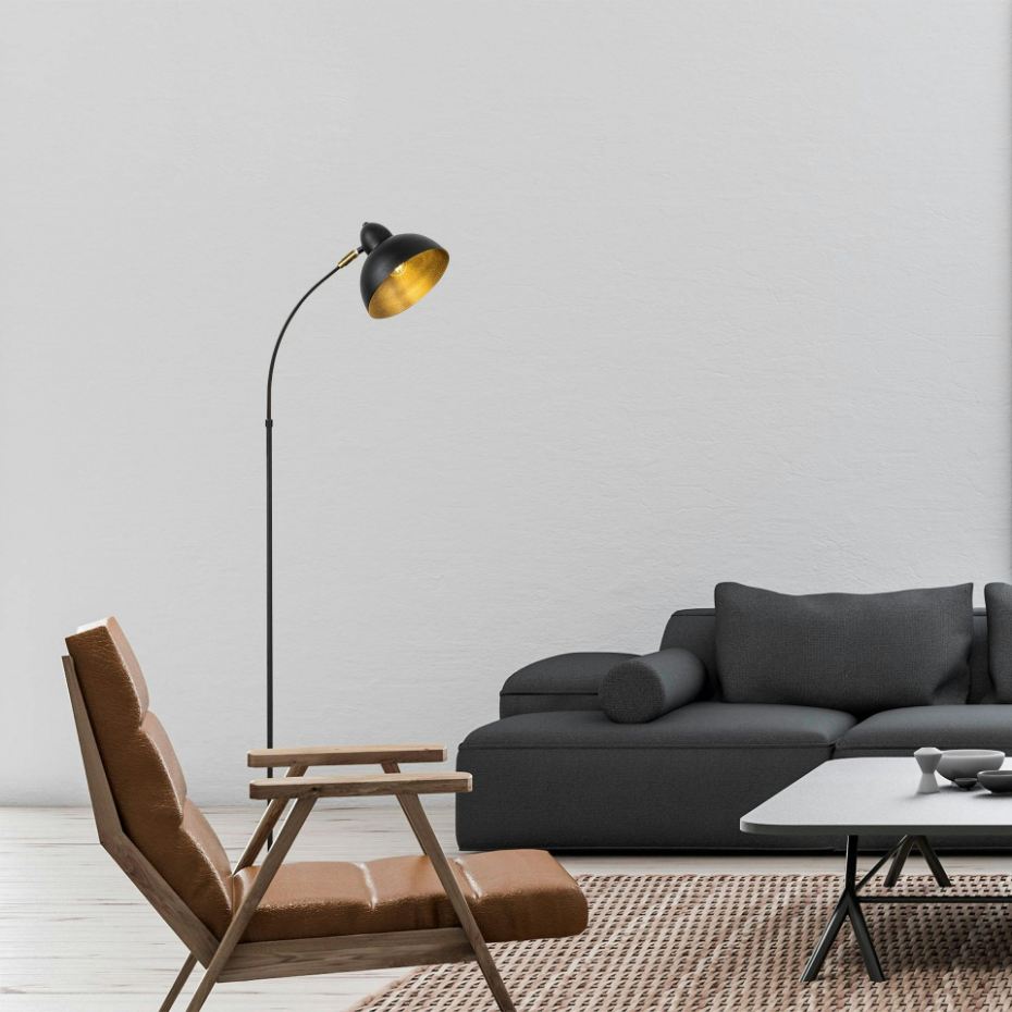 Lampadaire vintage en métal SILE