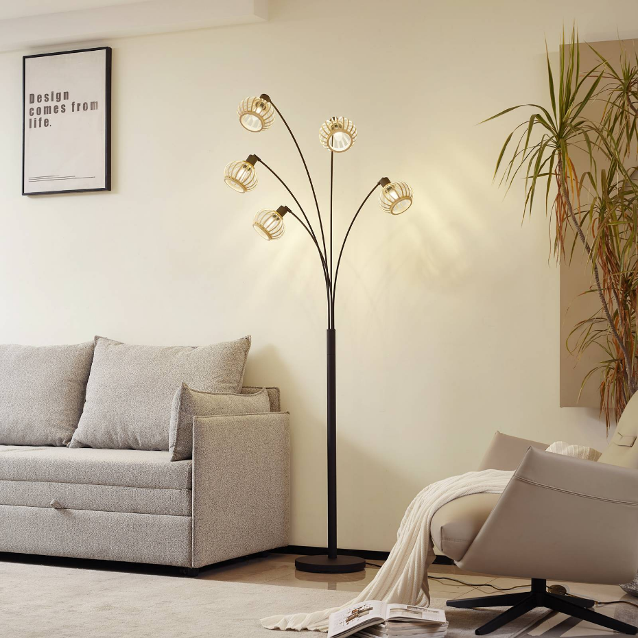 Lampadaire en bambou traditionnel, Lielle