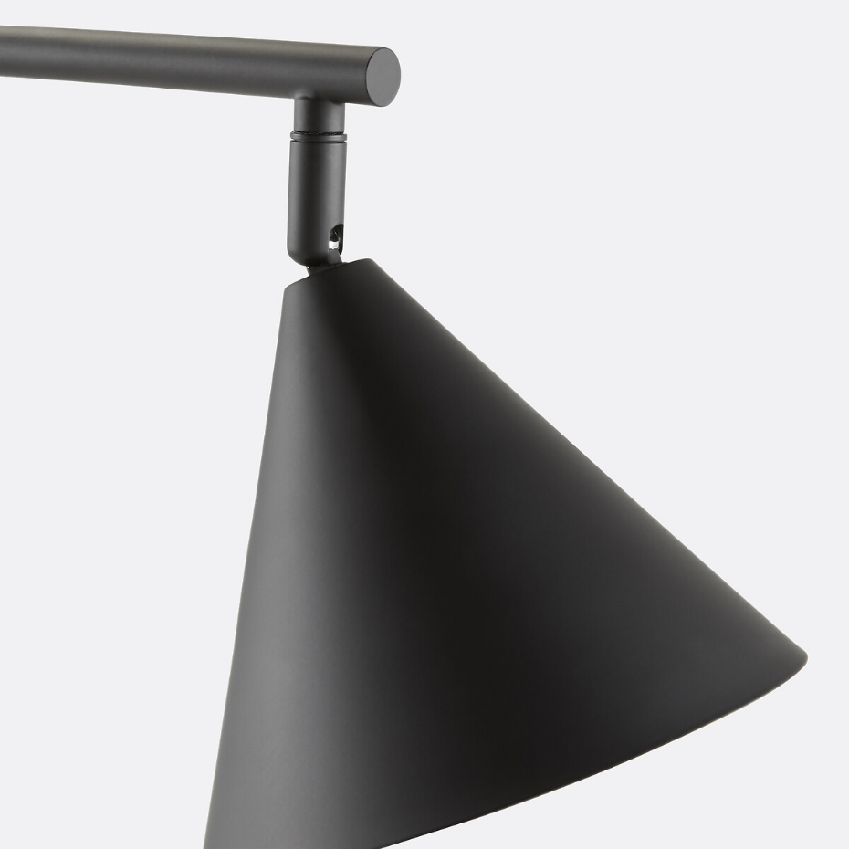 Lampadaire orientable en métal fer, Hiba
