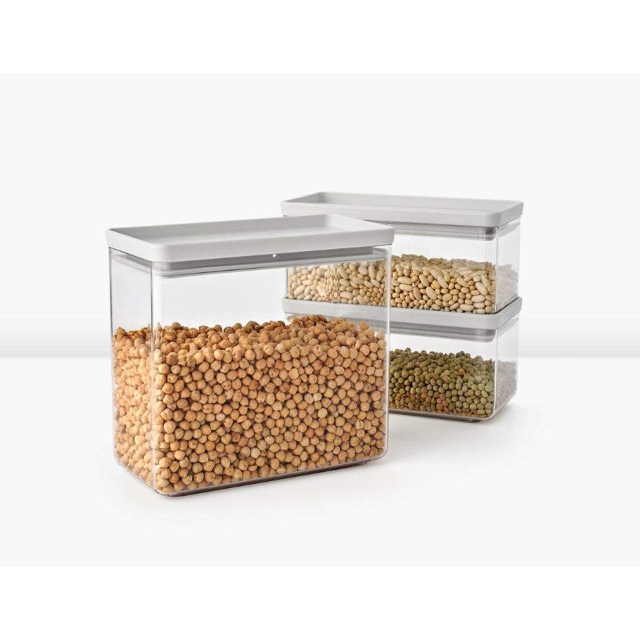 Lot de 3 bocaux empilables 2x1,5L & 1x3.5L