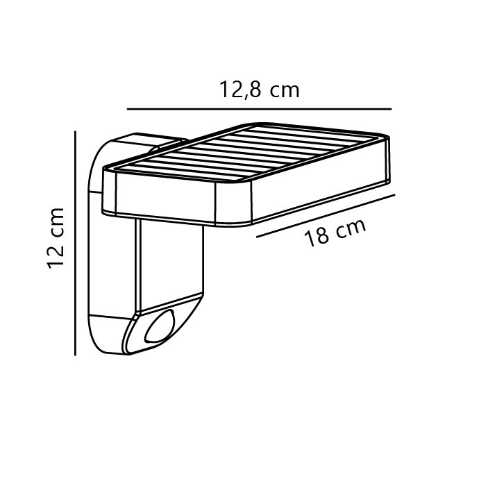 Applique murale Solar avec sensor RICA