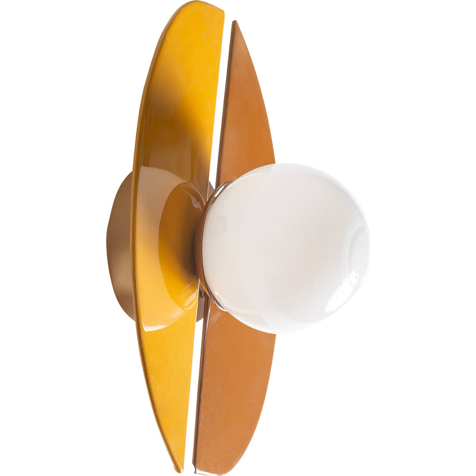 Applique murale en fer et verre  design moderne