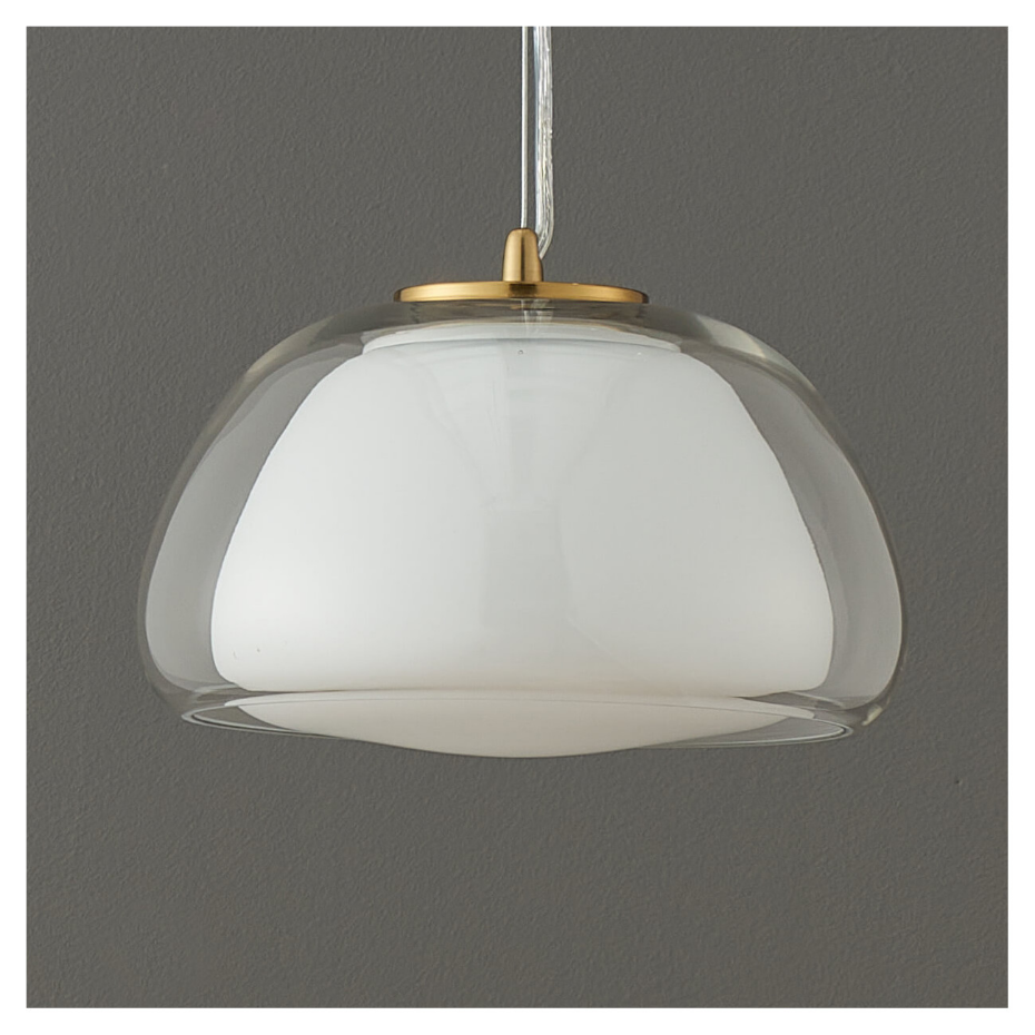 Suspension contemporaine en verre - LOMELIA