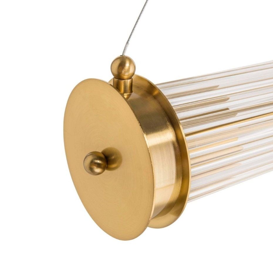 Suspension tube double verre métal laiton