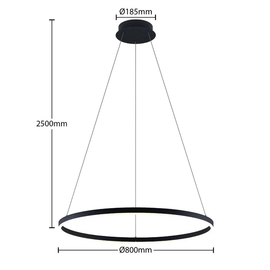 Suspension en métal moderneLED, Albiona