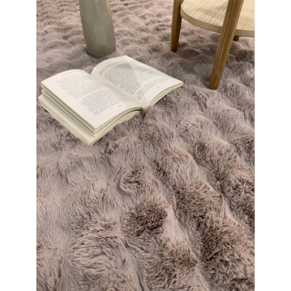 Tapis rectangulaire en polyester Bubble