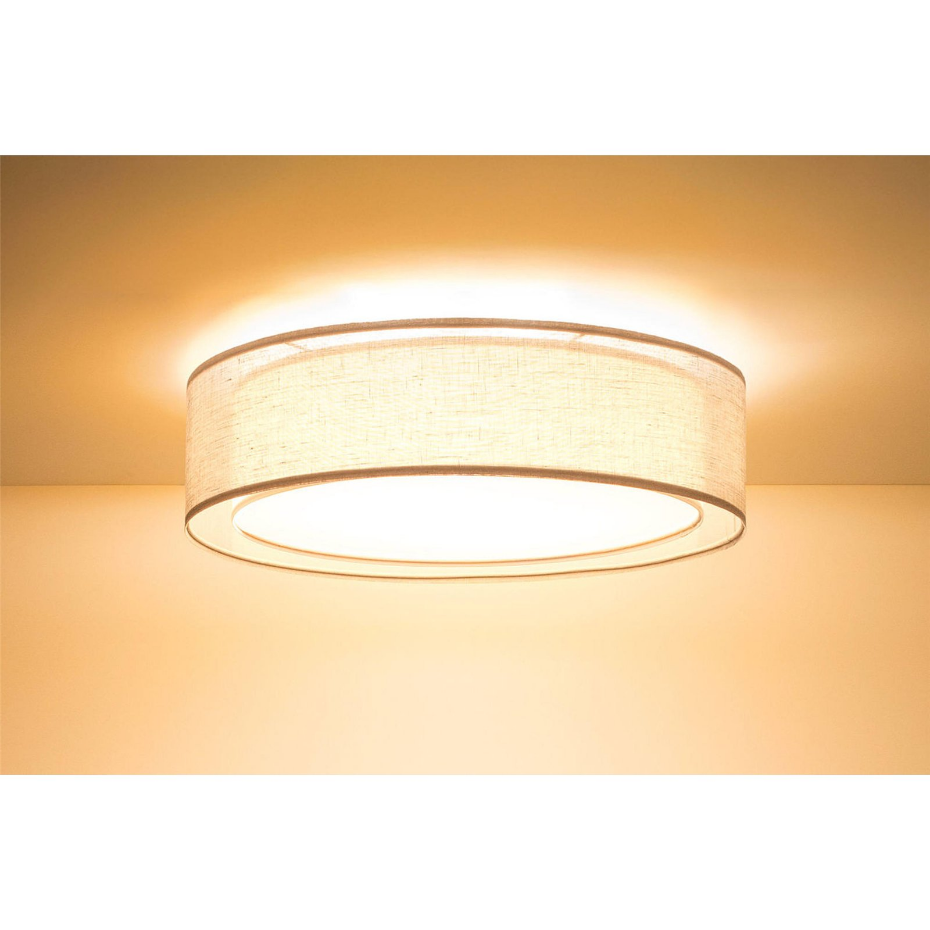 Plafonnier rond en tissu Puro