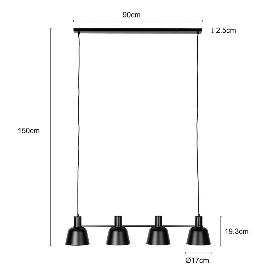 Suspension en métal design, Servan