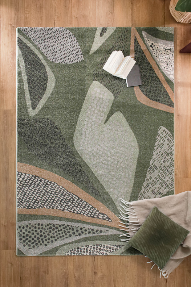 Tapis design motif végétal ,  Hazel