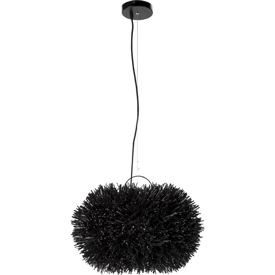 Suspension en rotin rond design contemporain