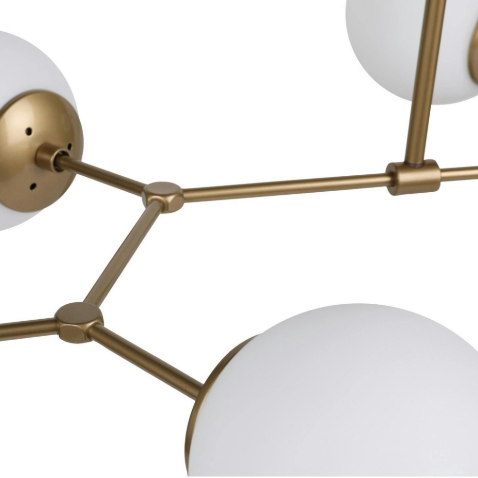 Suspension design 6 globes en verre SIERRE
