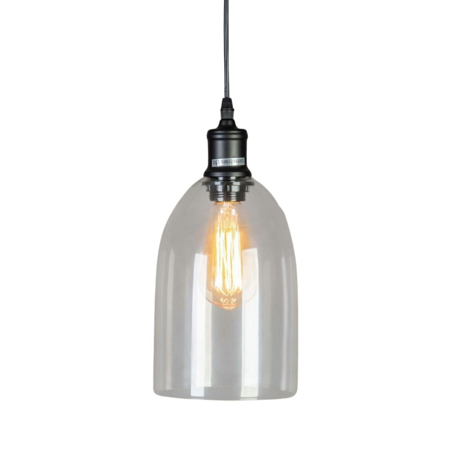 Suspension cloche verre transparent - GLORIA