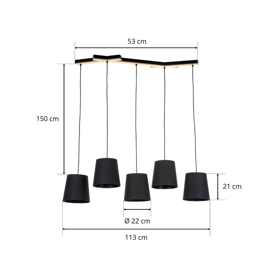 Suspension en bois moderne, Thamila