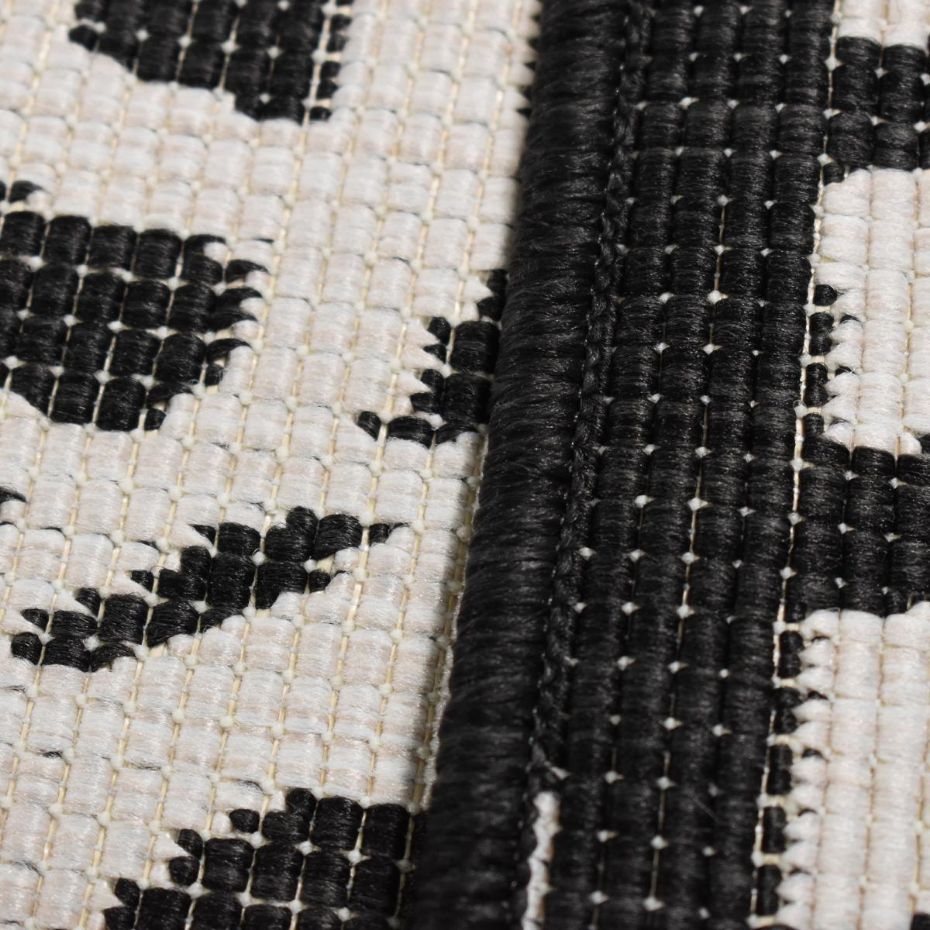 Tapis extérieur, kilim reversible LYN2 BK REVERSIBLE