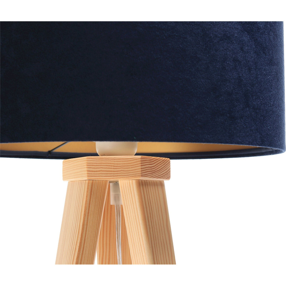 Lampe de chevet en bois Glamour