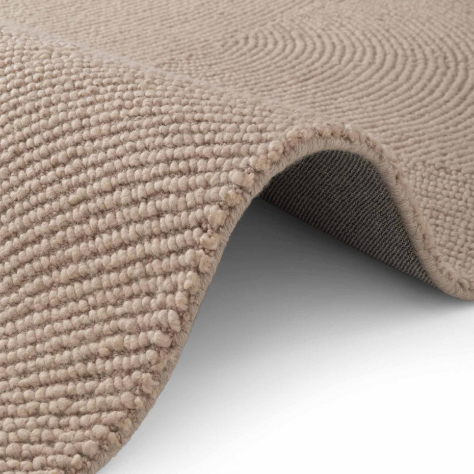 Tapis rond ELENI Faux uni