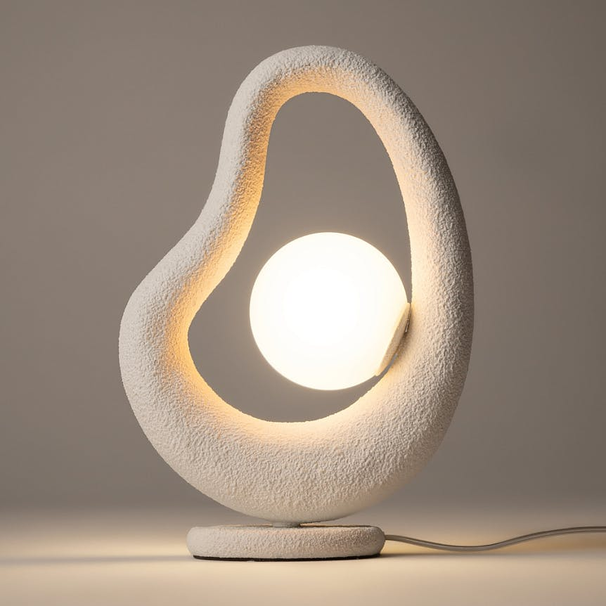 Lampe à poser organique 1 globe LULING