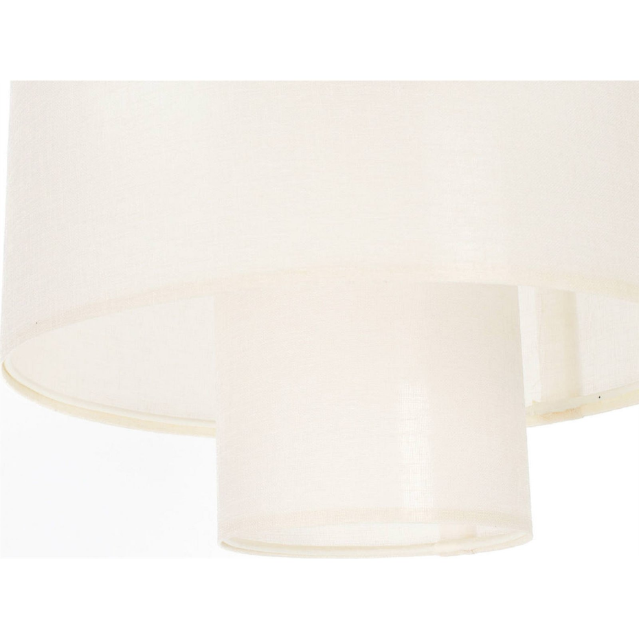 Suspension ronde en jute et lin Twin Light