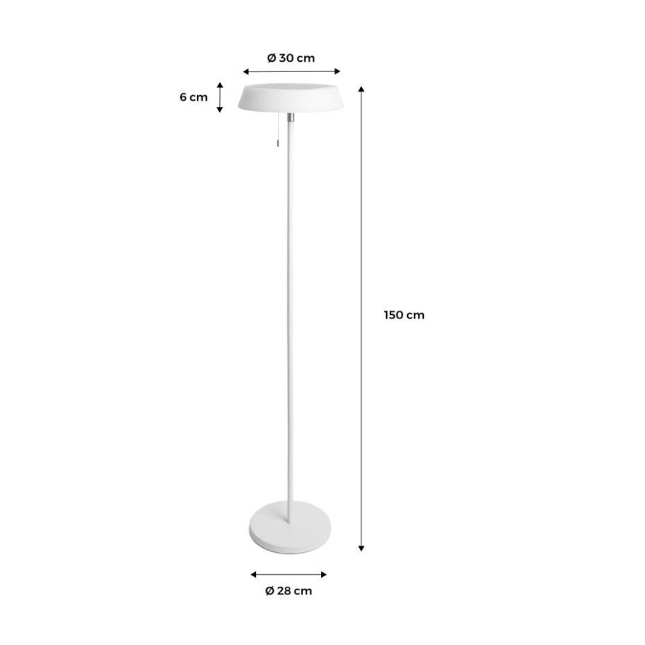 Lampadaire extérieur solaire LED H150cm ALEX