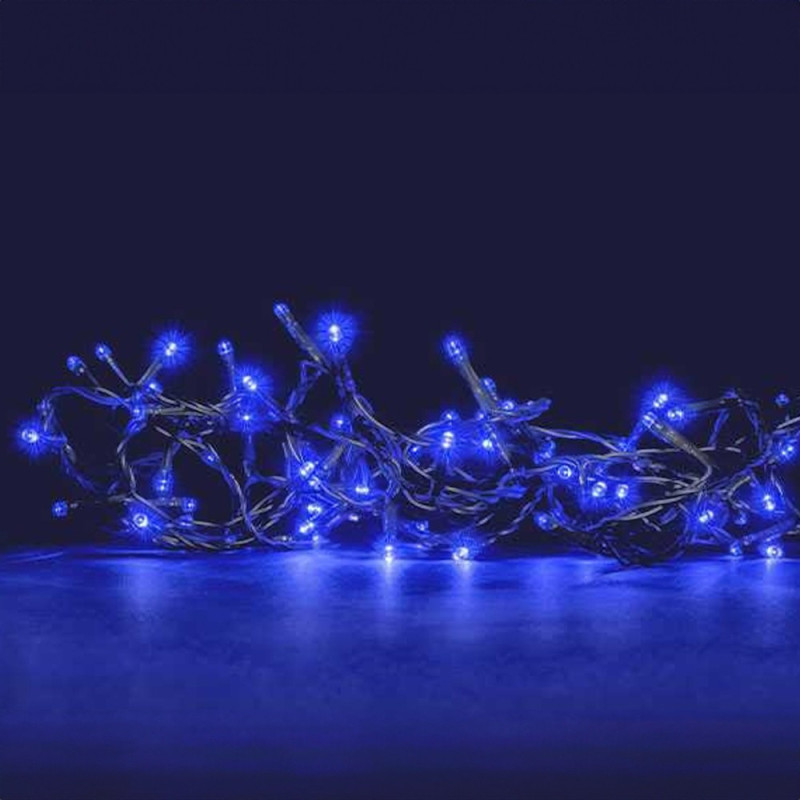 Guirlande lumineuse Solaire 16 M Bleu Extérieur