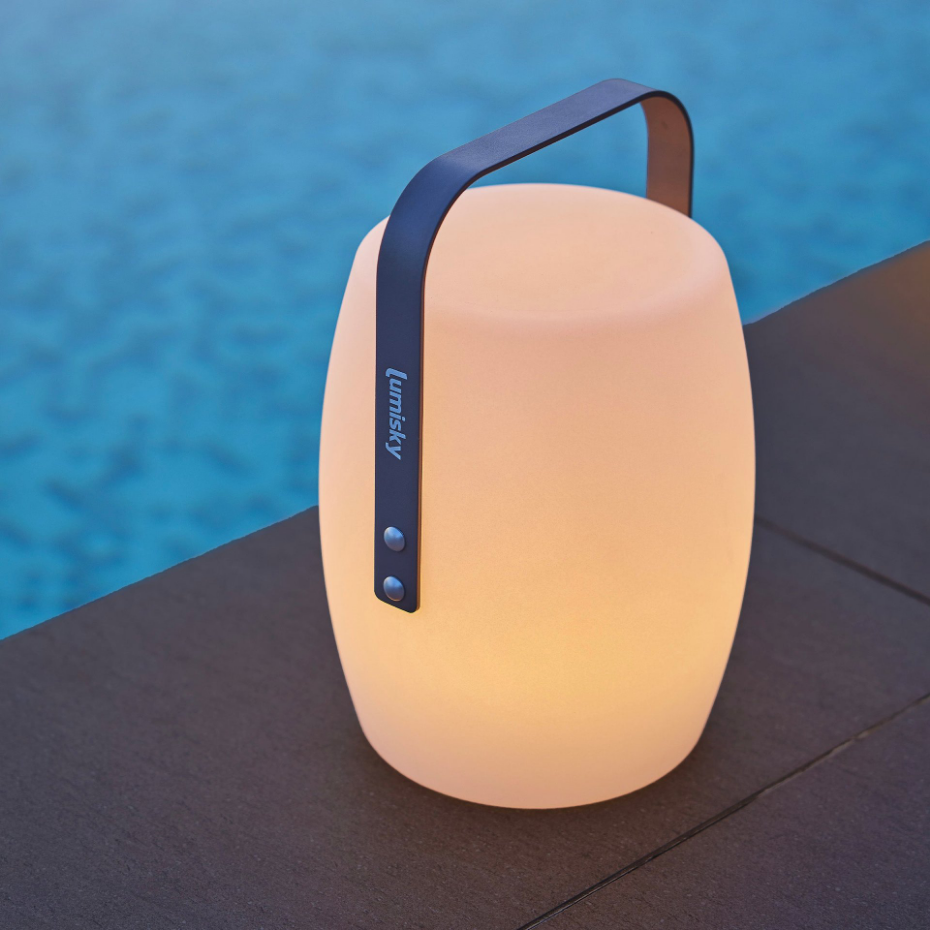 Lanterne sans fil LED LUCY ROCK H31cm