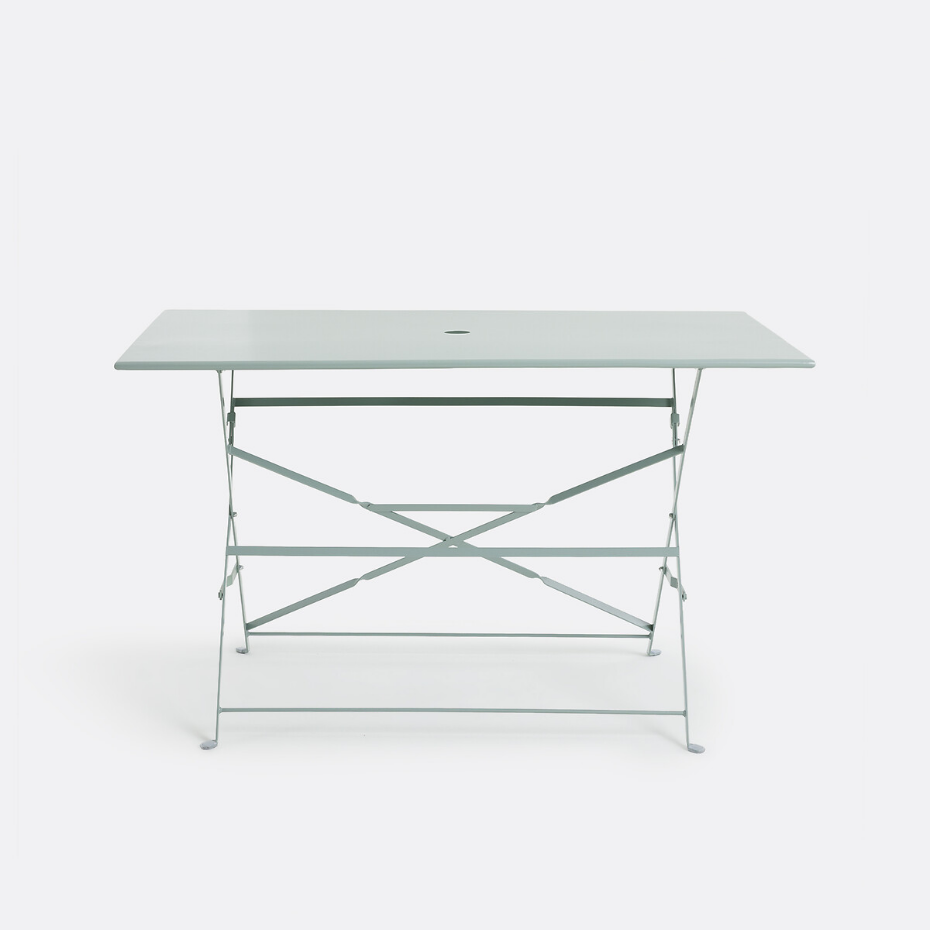 Table pliante rectangulaire, métal fer Ozevan