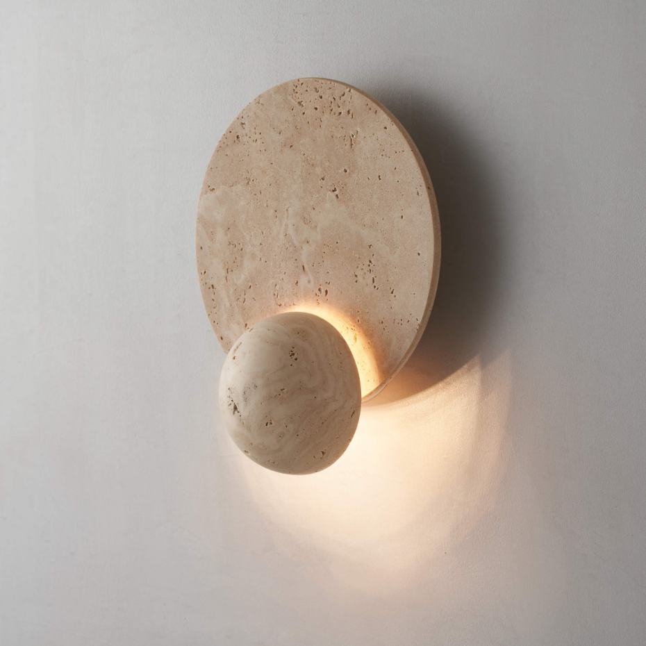 Applique à LED en travertin - ORSOLA