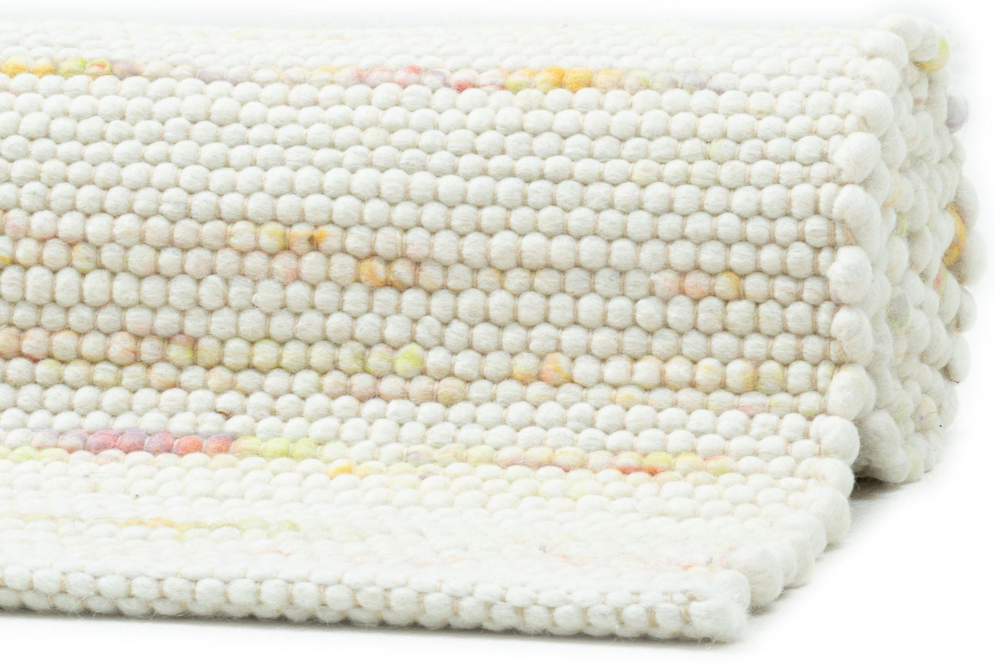 Tapis réversible en laine foulée tissé à la main aux couleurs vives - Hoernum