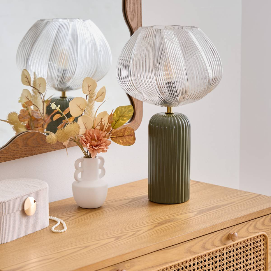 Lampe à poser design floral PHYLAS